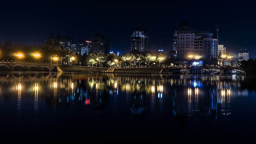 中国南通市夜景摄影作品欣赏