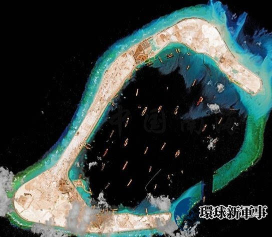渚碧礁最新卫星图:又一条3000米机场跑道现身