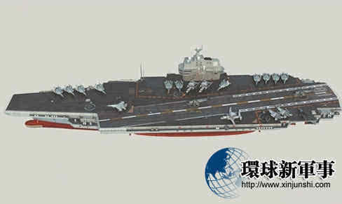 国产001A型航母7万吨:机库容量远超辽宁舰
