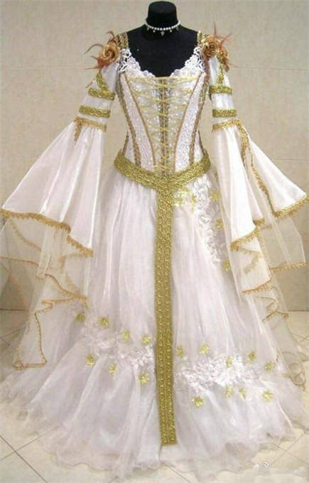 OG真人中世纪的新娘礼服 演绎不一样的美(图6)