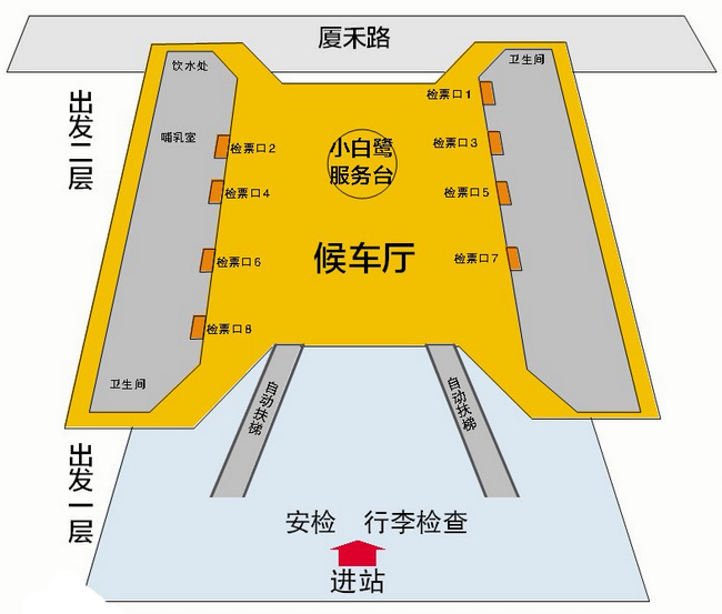 记者提前探营新厦门火车站站房 详解内部行走路线图