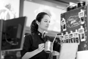 26岁的"麦咖啡女神"