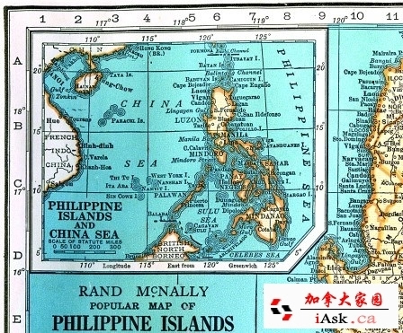 美国1947版地图显示南海属于中国 含西沙群岛