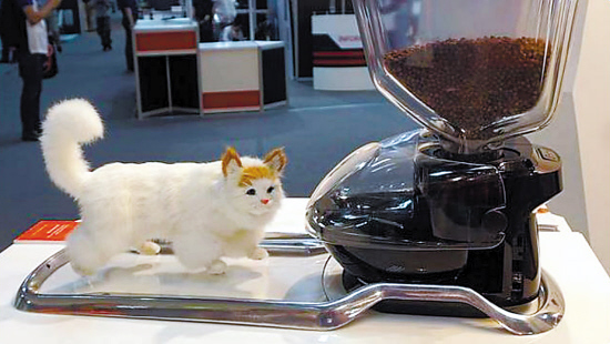 台北电脑展上的新奇玩意:猫脸识别喂食器