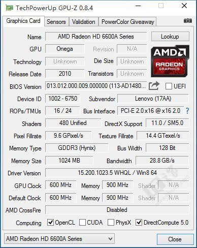 显卡神器gpu-z 0.8.4下载:支持fury x 隐藏大福利