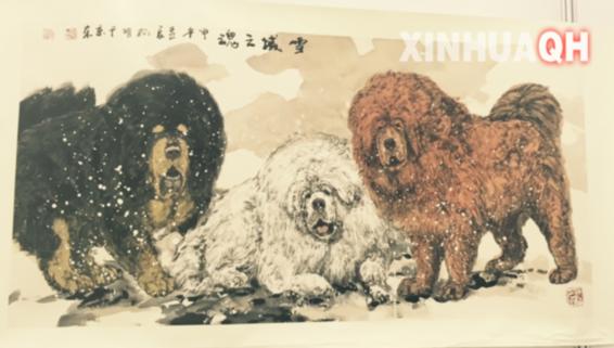 青海本土著名画家杨明个人画展在城西文化馆举行