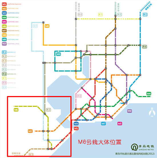 3公里青岛地铁m5号线:大麦岛—湖岛青岛地铁线路规划中的m4线是一条