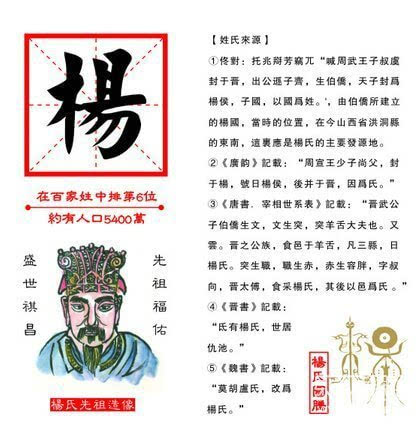 杨姓正宗始祖——伯侨    [责任编辑:李然]  19,宗姓正宗始祖——宗