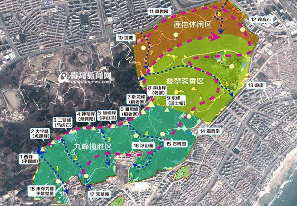 浮山生态公园规划详解 横跨市内3区涉15个社区