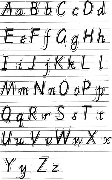 正文  南大妈妈教女儿写英文字母错了大半 "教孩子写26个英文字母小写