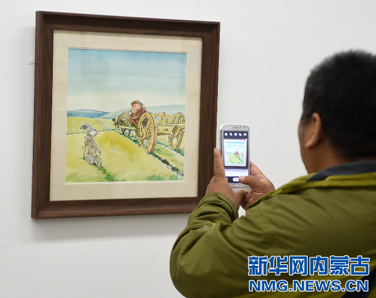 巴 毕力格漫画展在内蒙古美术馆展出