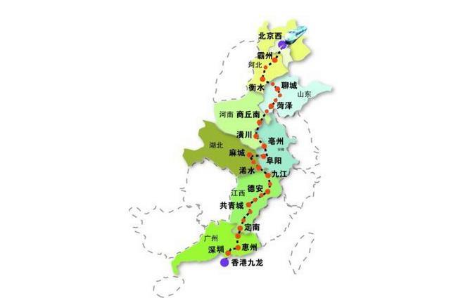 京九高铁走向确定详情细节曝光 京九高铁最新