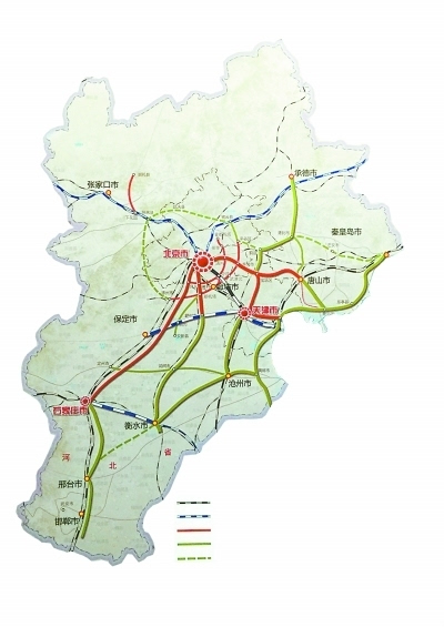 新建23条城际铁路线 形成"四纵四横一环" 京唐京滨城际有望年内开工