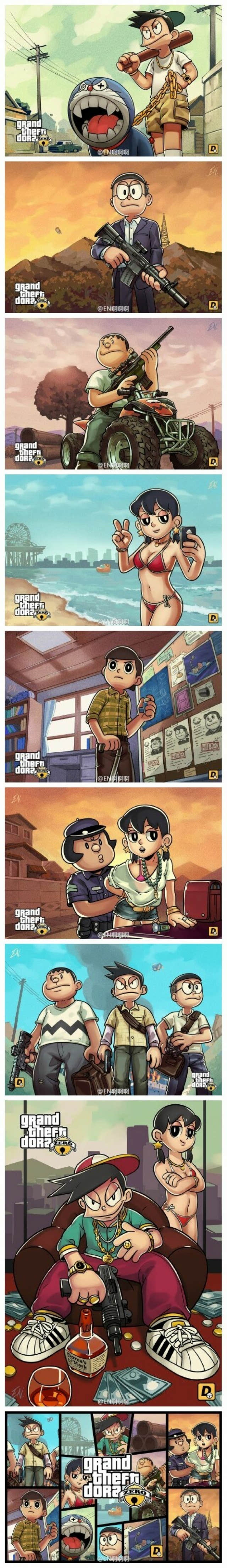 gta5与哆啦a梦