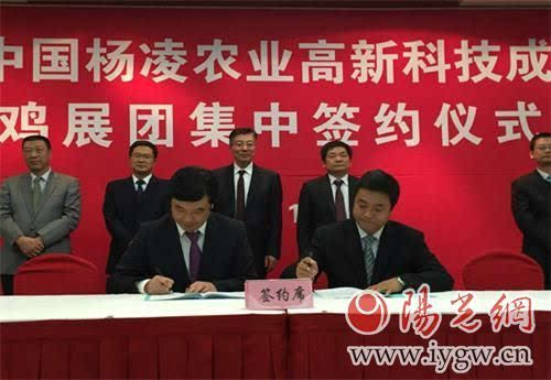 第22届杨凌农高会宝鸡展团举办集中签约活动