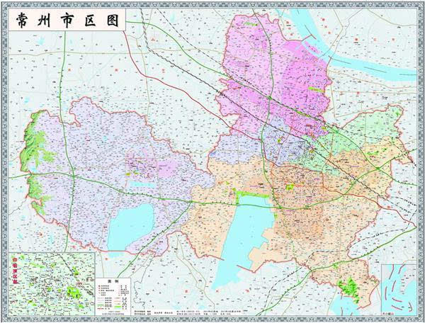 新版《常州市区图《常州市域图》正式出版发行