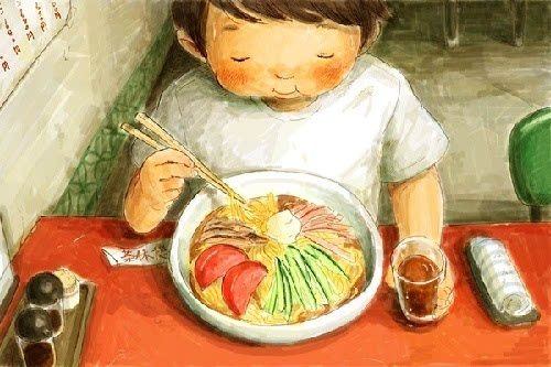 唯爱与美食不可辜负!温暖的日本手绘美食插画