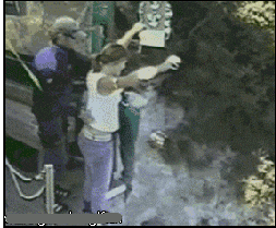 搞笑GIF趣图：别，我还没扎安全绳呢