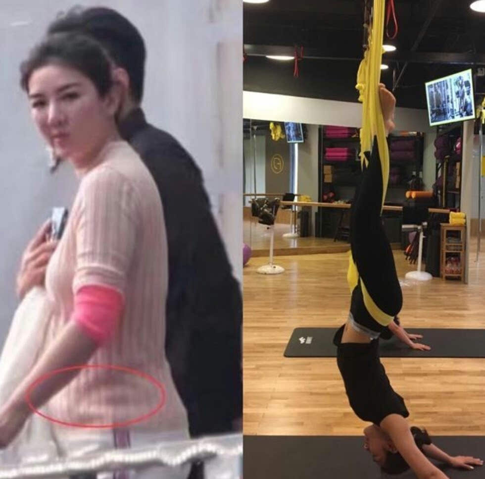41岁黄奕素颜近照发福,肚子大如孕妇