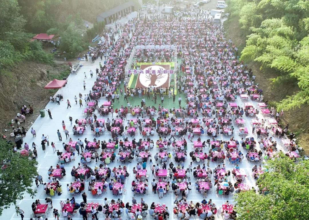 老君山啤酒龙虾宴霸气开席，万名吃货共享一吨龙虾