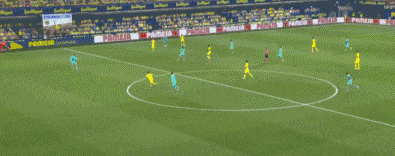 西甲-梅西2助攻 中柱 格刀神仙球破荒巴萨4-1黄潜