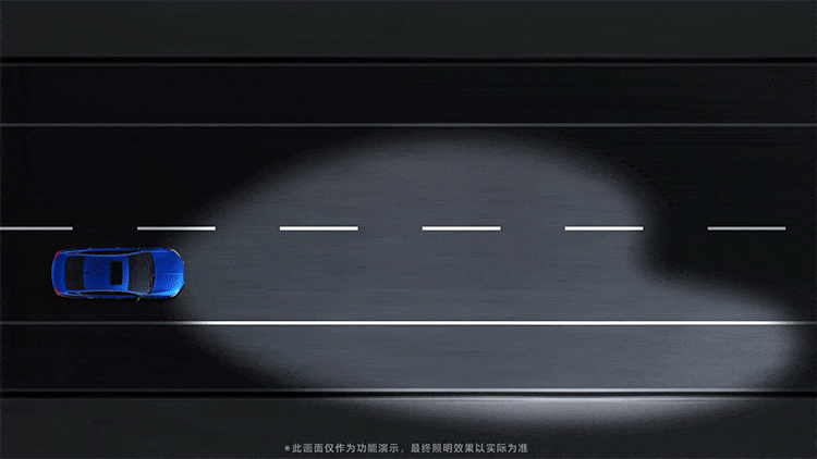 防眩目远光照明模