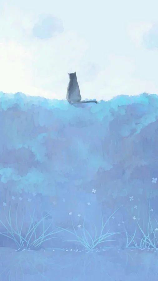 蓝色主题壁纸|蓝色手机壁纸高清全屏|绿色系ins少女心