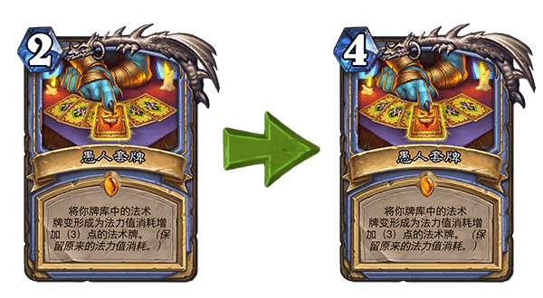 首页>要闻>正文> 旧:[2点法力值消耗] → 新:[4点法力值消耗]愚人套牌