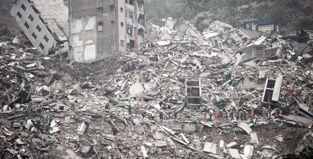 12"汶川地震是我国成立以来破坏力最大的一次地震.