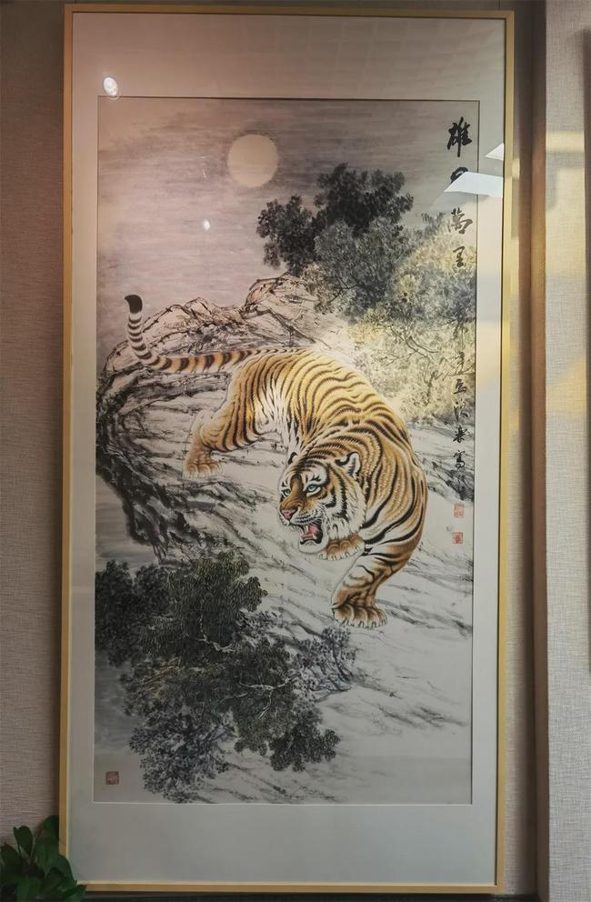 描绘新时代61共筑中国梦虎年迎春绘画展在文同画馆展出