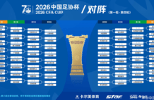 2026足协杯前4轮抽签：深圳或迎德比 中超球队第4轮登场