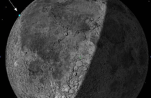 SpaceX火箭撞击月球：前后对比照片