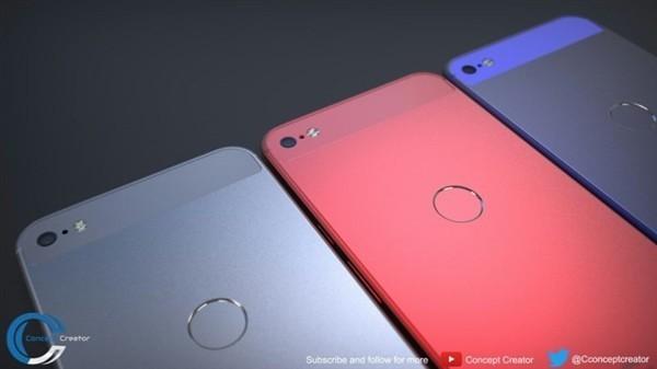 谷歌pixel2 xl新渲染圖曝光 兩款機型或有不同風格