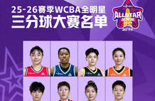 WCBA全明星单项赛名单：杨舒予王思雨角逐三分大赛