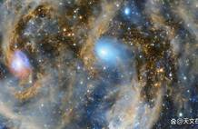 一次宇宙碰撞令邻近星系陷入混乱