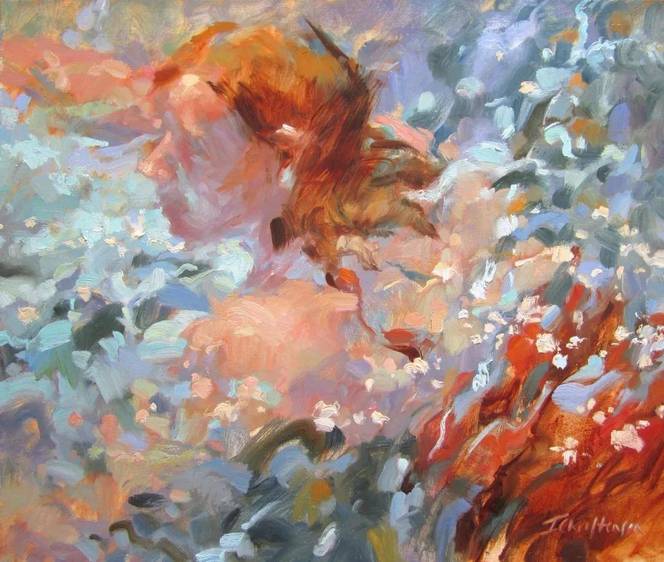 眯起眼睛，才能看懂她的色彩魔法！这位女画家的油画，虚实之间藏着惊人
