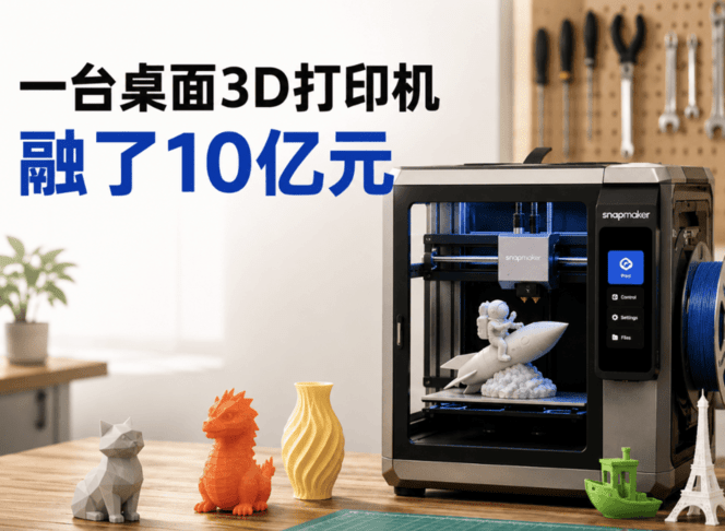 一台3D打印机融资10亿，但最大对手是9块9包邮
