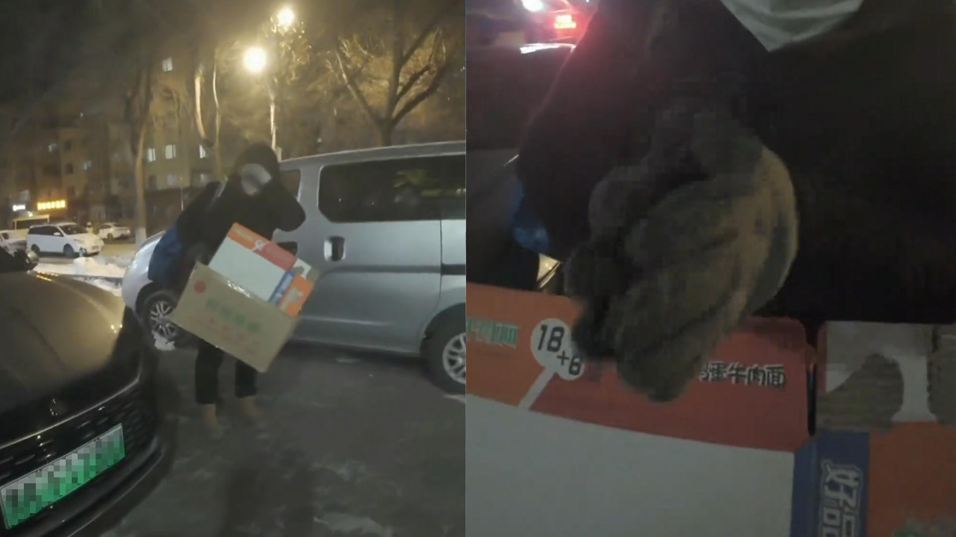 黑龙江大娘偷纸壳被老板当场抓住，开口瞬间落泪，一句话让老板心软当场送她