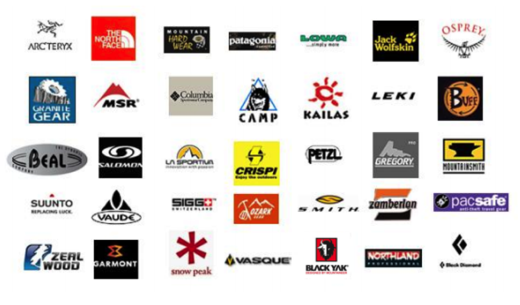 世界十大户外品牌商标图片
