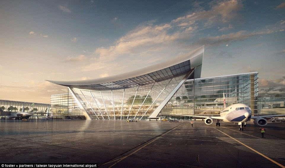 英国罗杰斯史达克哈伯建筑事务所(rshp)赢得了台湾最大机场——桃园