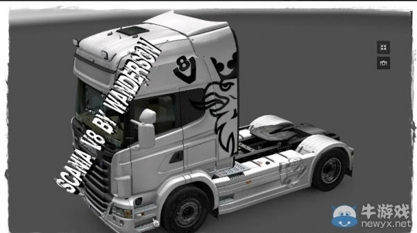 《欧洲卡车模拟2》斯堪尼亚v8皮肤mod