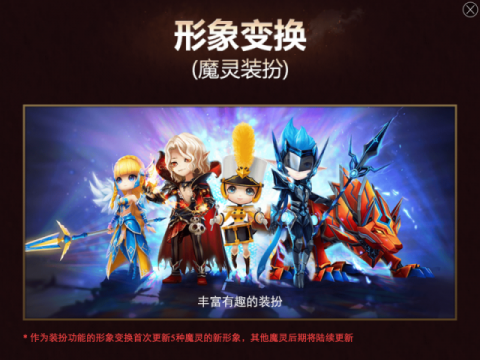 后期形象将会陆续更新2015年最后一个月,就与全新面貌登场的魔灵召唤