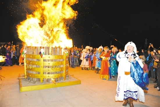 蒙古族祭火节赛汗塔拉举行