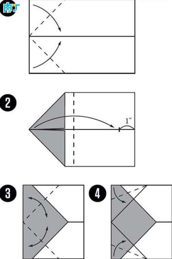 蝙蝠冲浪纸飞机折法图片