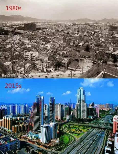 不看不知道原来35年前深圳各区是长这样的