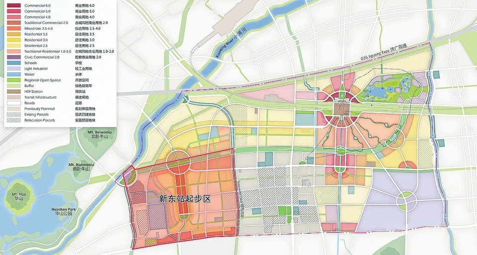 新东站片区规划图图片