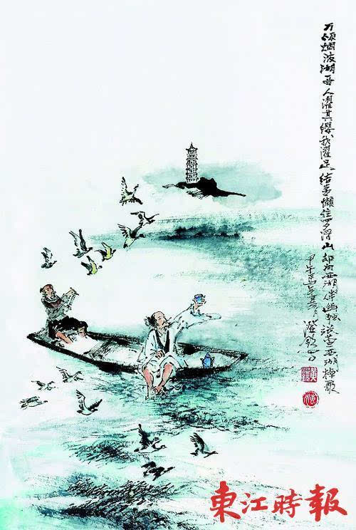 惠州西湖八景的画画图片