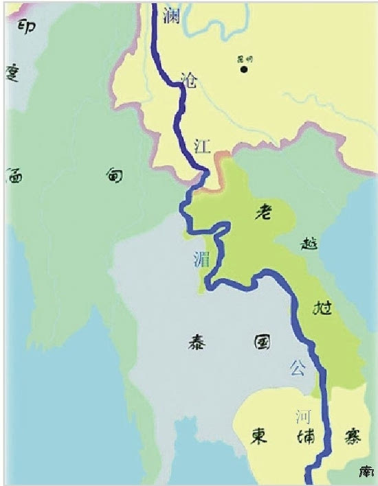 湄南河地图图片