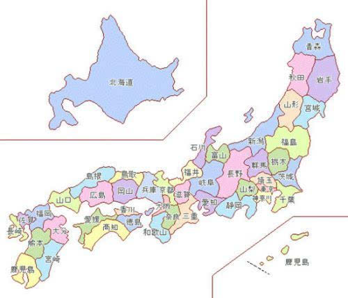 日本行政地图高清全图图片