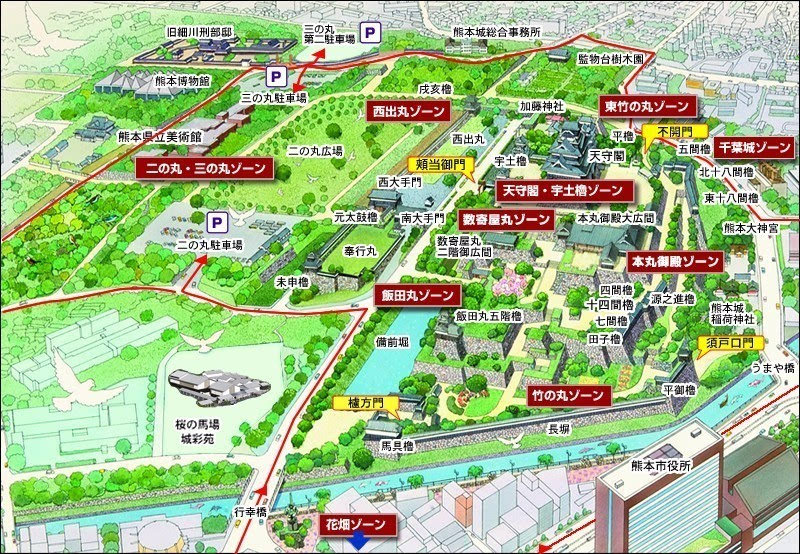 日本城堡平面图图片